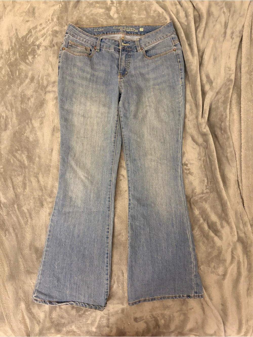 Faded Glory Light Blue Flare Jeans